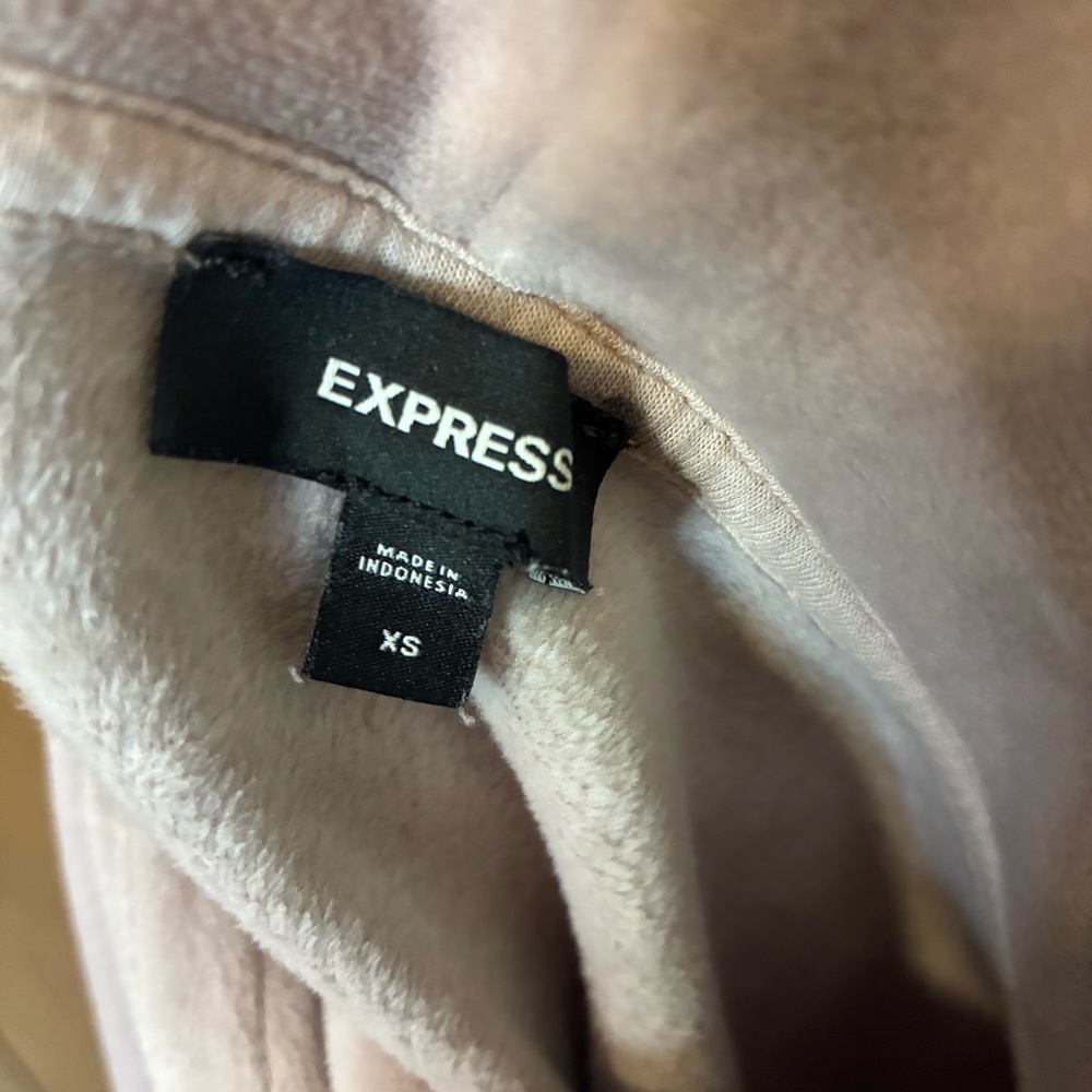 Express Dusty Lavender Velour Hoodie and Jogger Set - Picture 6 of 7